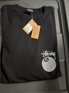 Men’s Short Sleeve Black Graphic Tee - 8 Ball Logo